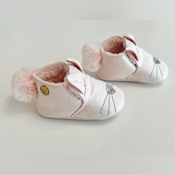 NWT ADORABLE Nicole Miller NY Stepping Stones Pink Bunny Baby Shoes, 6-12 Months - Picture 8 of 12